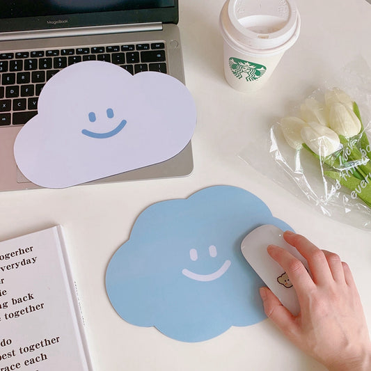 Cute Smiley Cloud Mouse Pad