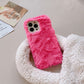 Cute Warm Faux Fur Plush Phone Case For iPhone