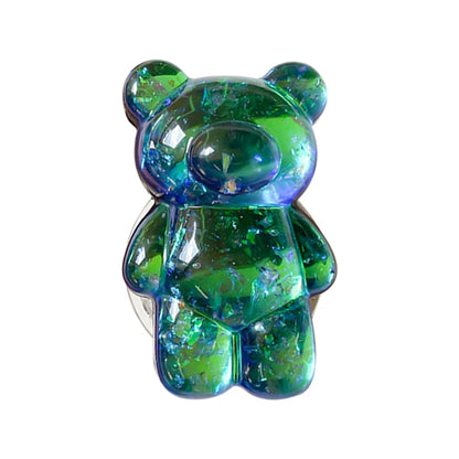 Cute Holographic Bear Phone Holder Grip