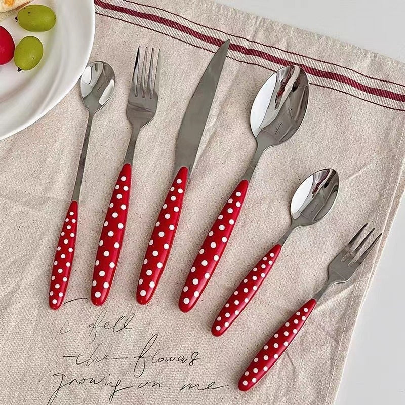 Red Polka Dot Cutlery