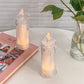 Clear Glitter Candle LED Lamp