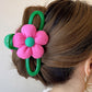 Pink Daisy Flower Hair Claw