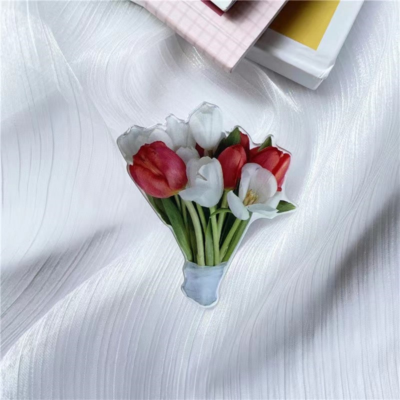 K-style Flower Bouquet Phone Grip holder