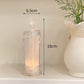 Clear Glitter Candle LED Lamp