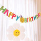 Happy Birthday Smiley Party Banner Photo Prop