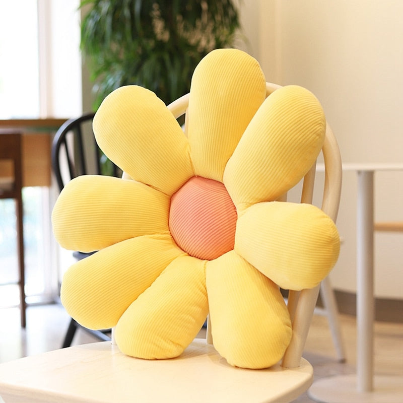 Pastel Flower Daisy Plush Chair Cushion Pillow – The Kawaii Shoppu