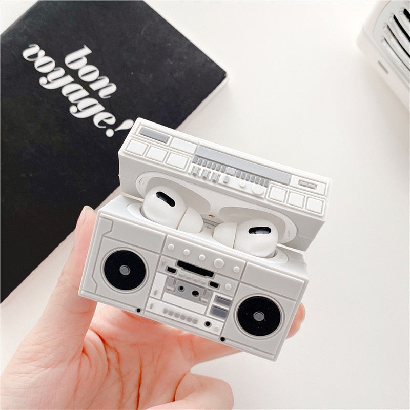 Cute Cassette Player AirPods Case