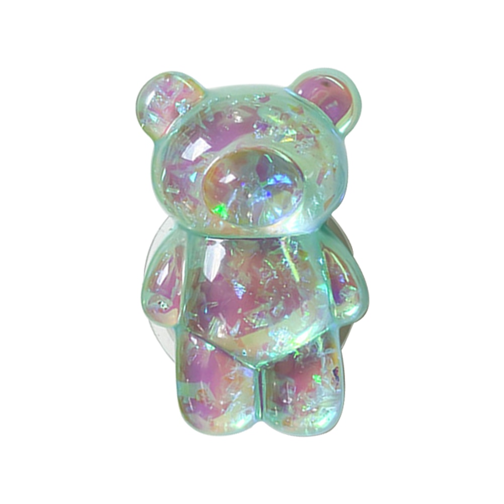 Cute Holographic Bear Phone Holder Grip