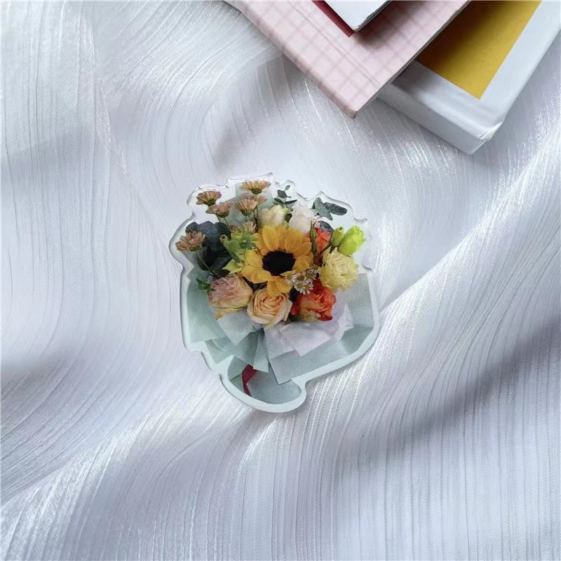 K-style Flower Bouquet Phone Grip holder