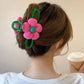 Pink Daisy Flower Hair Claw