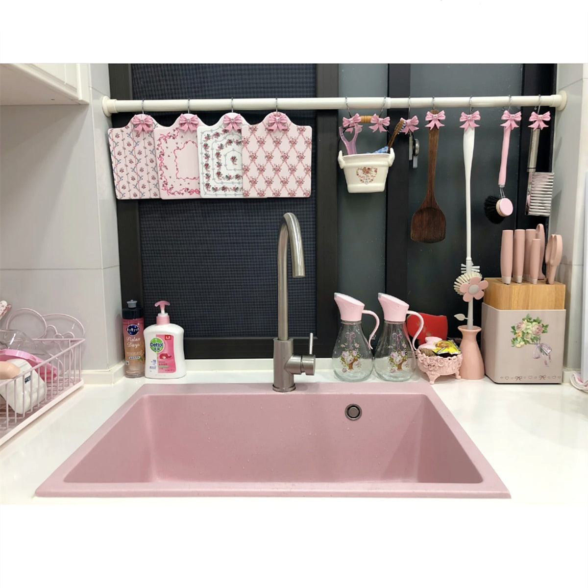 Lovely Barbiecore Pink bow Storage Hooks