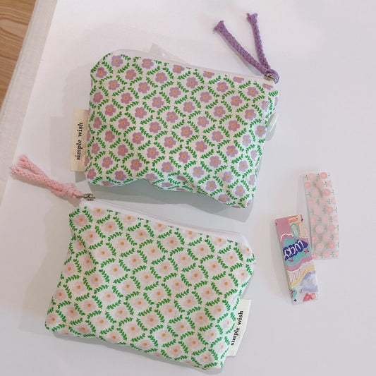 Lovely Flower pattern Cosmetic Pouch Bag