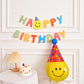 Happy Birthday Smiley Party Banner Photo Prop