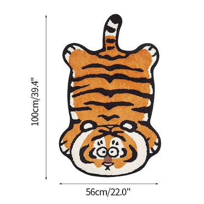 Cute Cartoon Tiger Rug Carpet