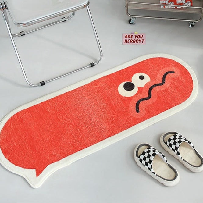 Funny Face Rug Bedside Mat