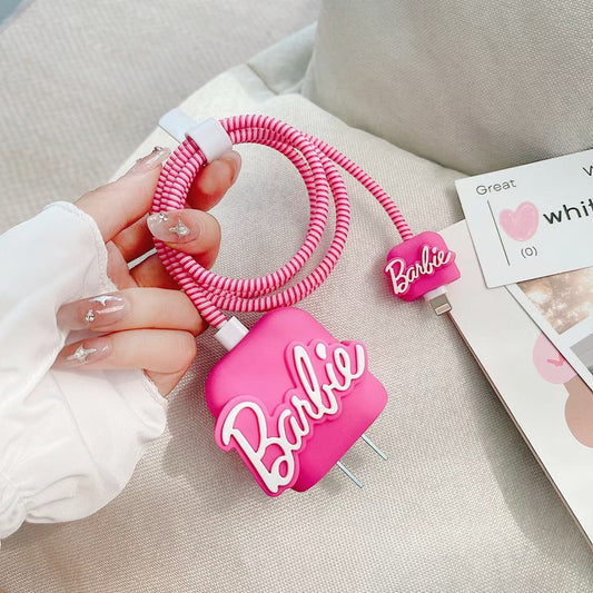 Lovely Barbie Pink iPhone Cable Cover