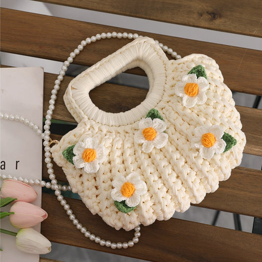 Cute Daisy Flower Crochet Bag