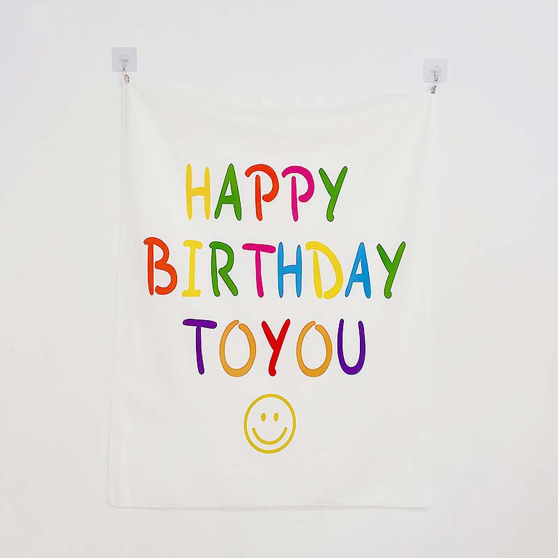 Rainbow Color Birthday Decoration Tapestry Photo Prop