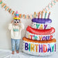 Large Birthday Three layer Cake Foil Balloon