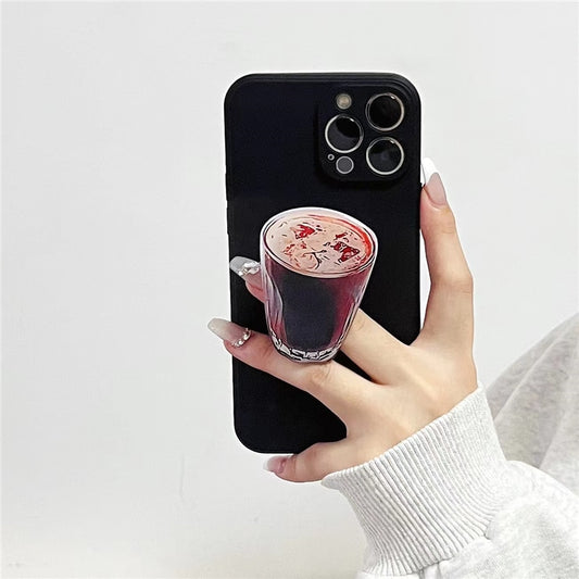 Ice Coffee Phone Grip Holder