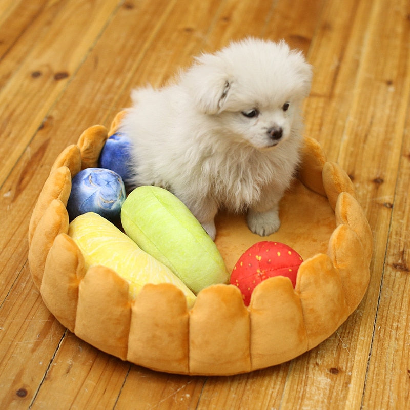 Cute Fruit Tart Pet Bed Sleep Pillow