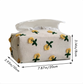 Yellow Daisy Fabric Tissue Cover