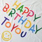 Rainbow Color Birthday Decoration Tapestry Photo Prop