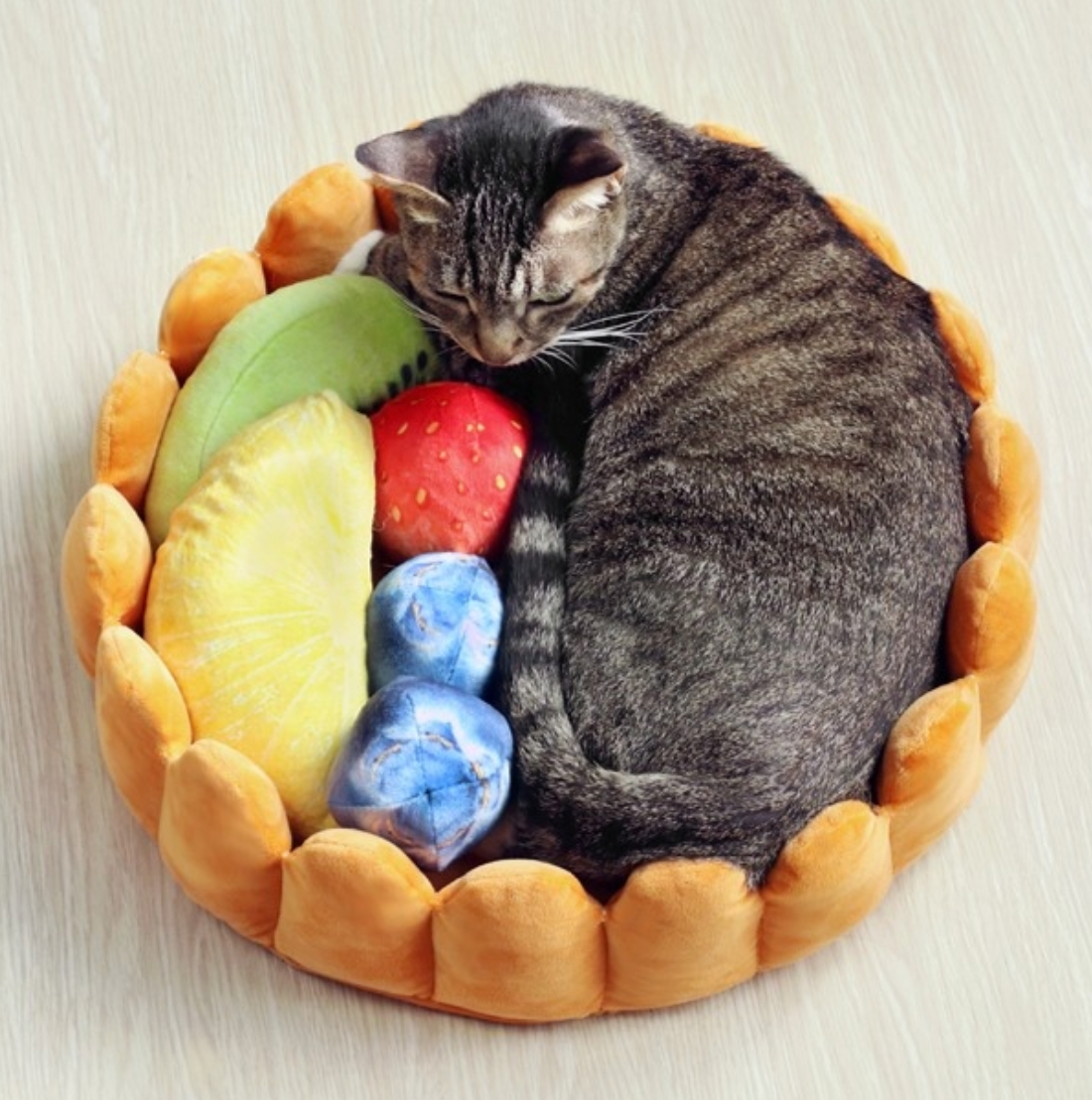 Cute Fruit Tart Pet Bed Sleep Pillow