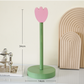 Cute Wood Tulip Flower Paper towel Holder