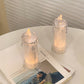 Clear Glitter Candle LED Lamp