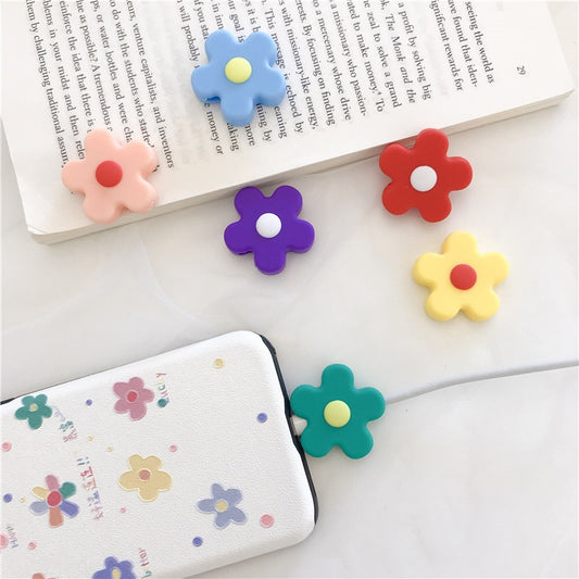 Cute Cartoon Daisy Flower Cable Protector Winder