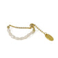 Simple Retro Pearl Chain Gold Ring