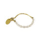 Simple Retro Pearl Chain Gold Ring