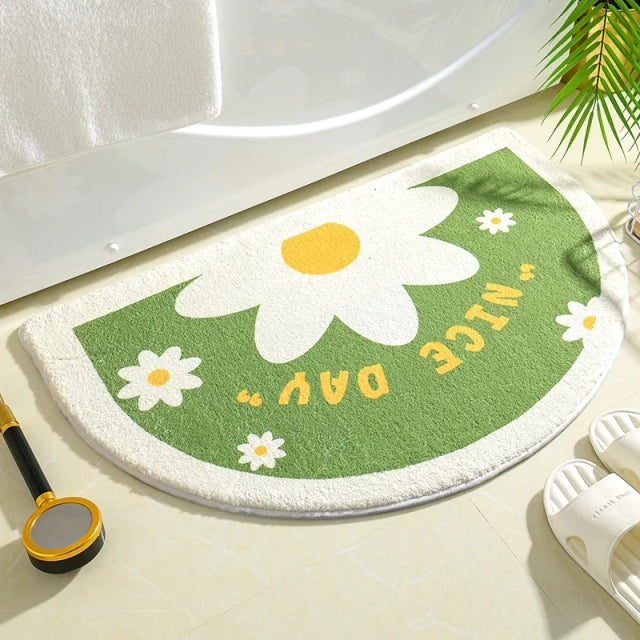 Cute Floral Bath Mat