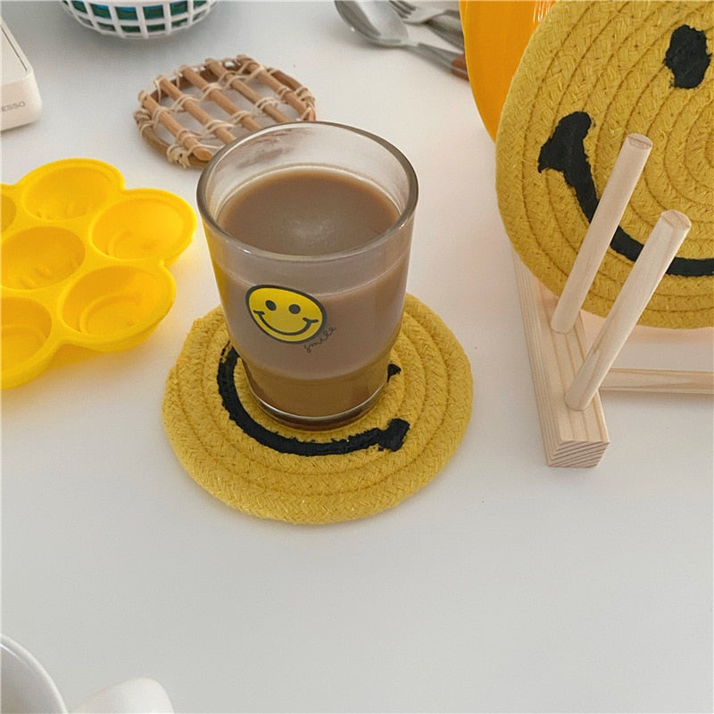 Happy Face Hot Pot Holder Coaster