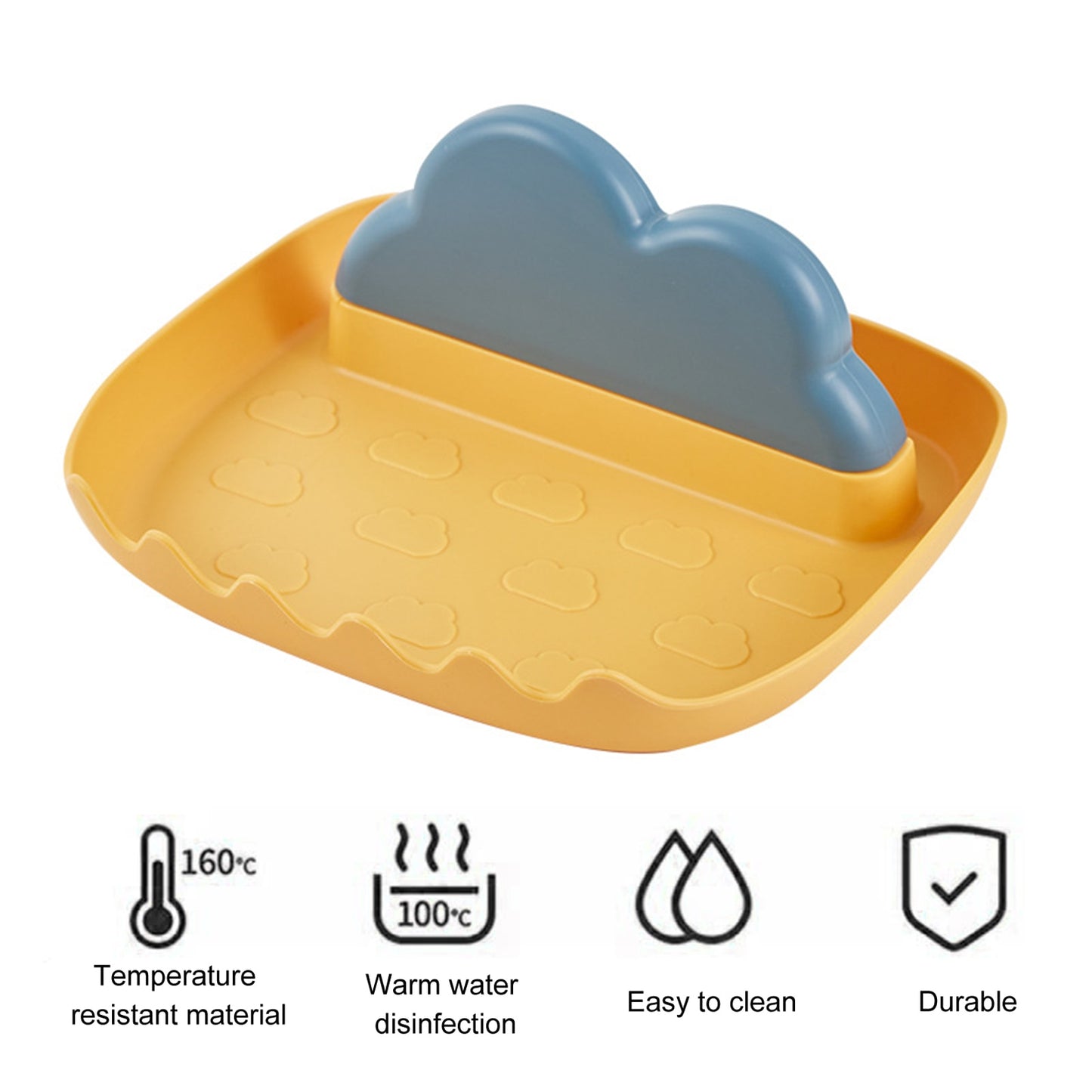 Cloud Silicone Pot Lid Utensil Holder