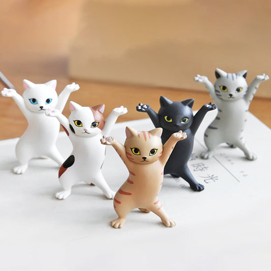 Funny Dancing Cat AirPod Pen Holder set