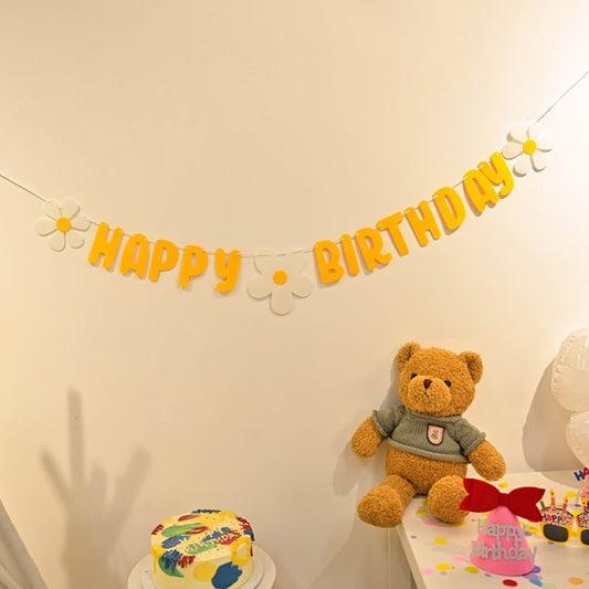 Happy Daisy Birthday Banner