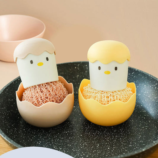 Cute Egg Kitchen Cleaning Brush