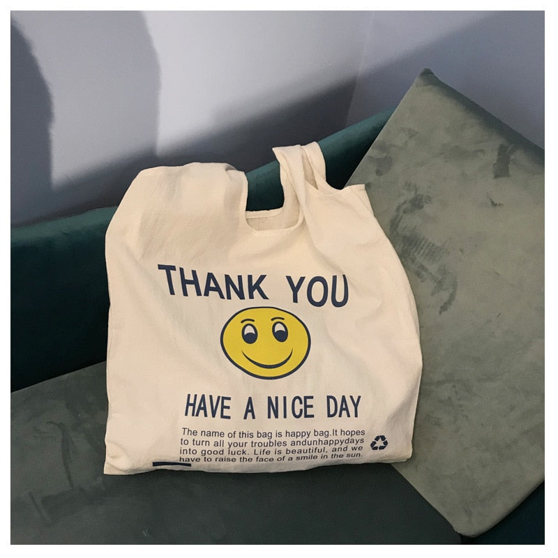 Thank you Reusable Shopping Tote Bag