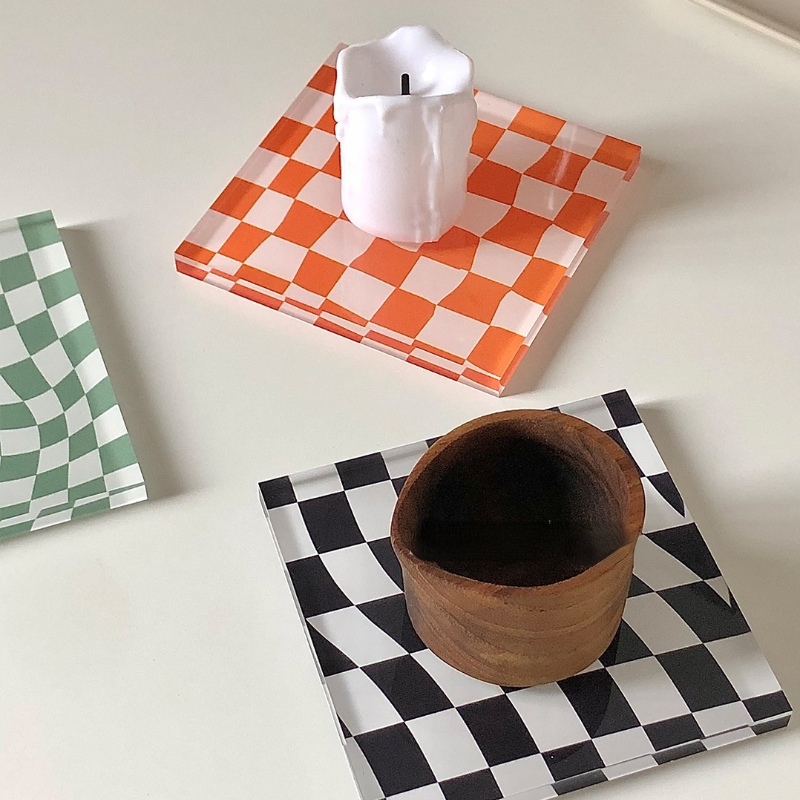 Retro Funky Checkerboard Coaster