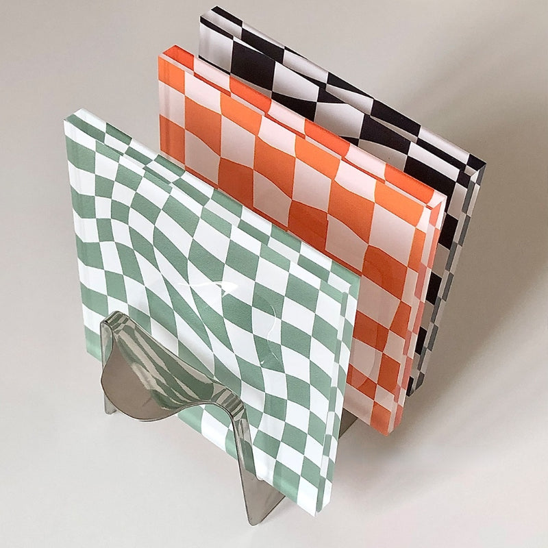 Retro Funky Checkerboard Coaster