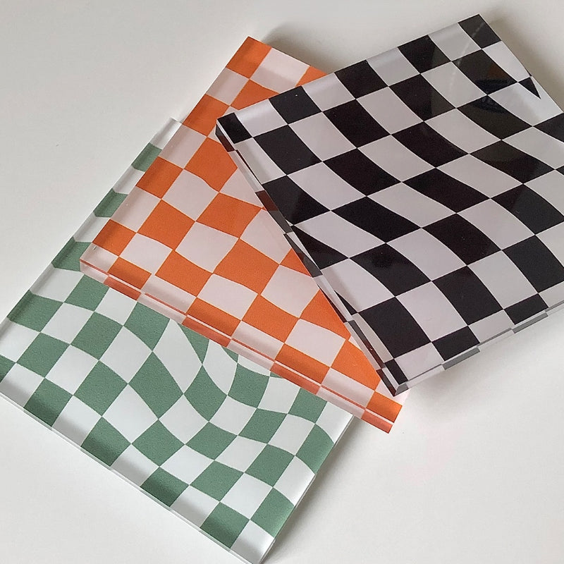 Retro Funky Checkerboard Coaster