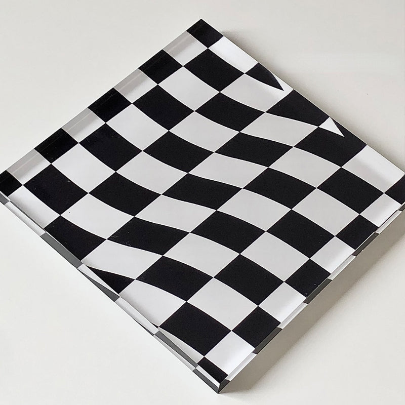 Retro Funky Checkerboard Coaster