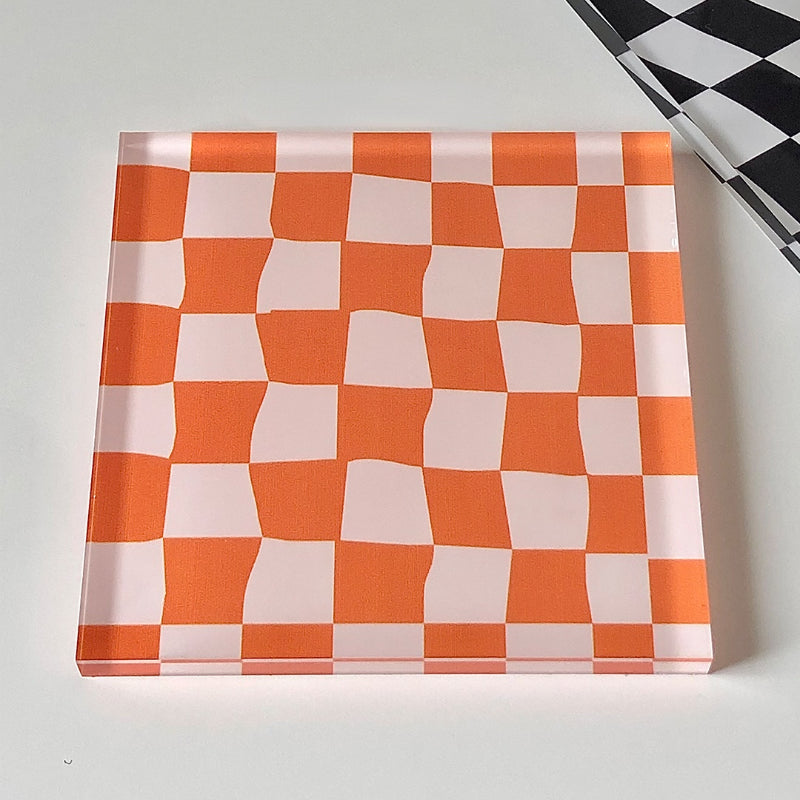 Retro Funky Checkerboard Coaster