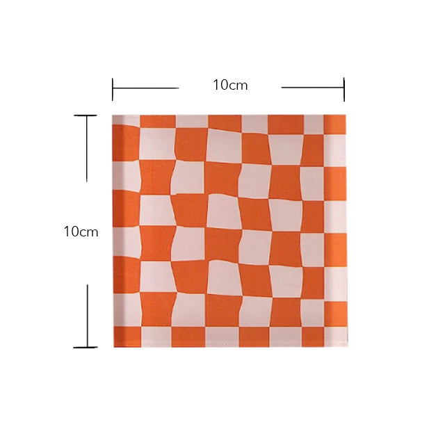 Retro Funky Checkerboard Coaster