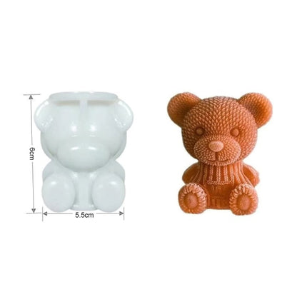 Cute Bear Silicone 3D Ice Mold