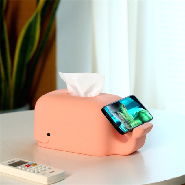 Cute Whale Silicone Tissue Box