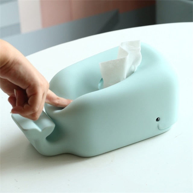 Cute Whale Silicone Tissue Box