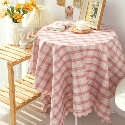 Vintage Plaid Checkered Tablecloth